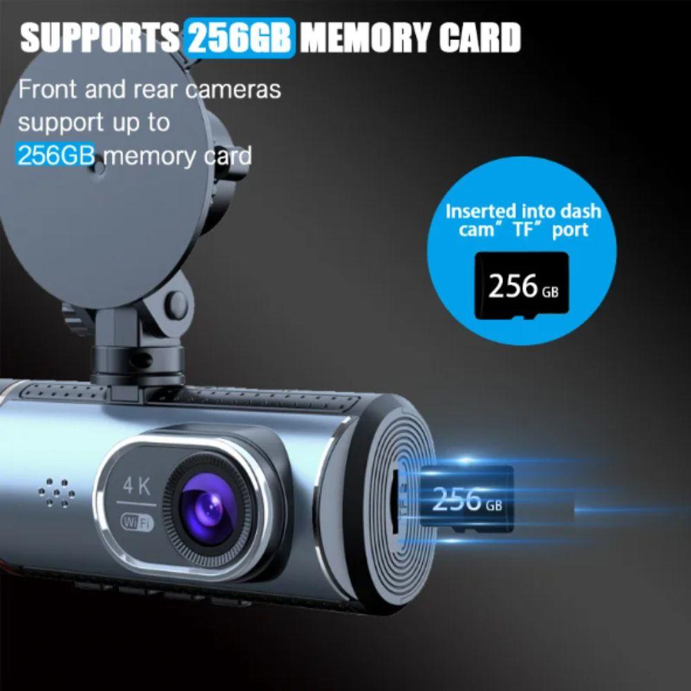WDR Dynamic Adjustment Dash Cam 4K Ultra HD Car Dash Camera Video Recorder  Car Use