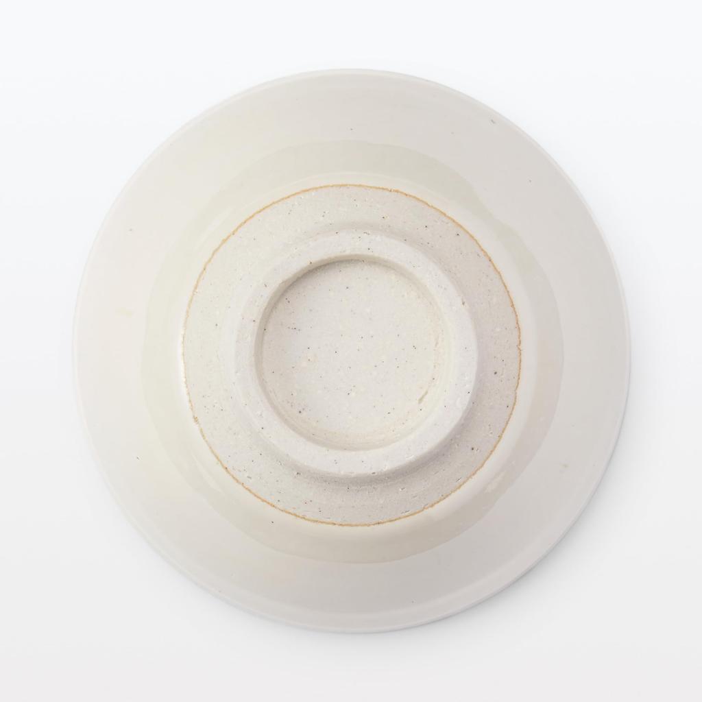 MUJI Mino Ware Rice White Glaze 84319167 Bowl, Round, Small,