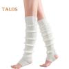 1 para zimowych ocieplaczy na nogi Ciepłe prążkowane paski Dzianina Elastyczny krój Dzianinowe podkolanówki z otworem na piętę Akcesoria lata 80. na imprezę Sport Jogę Taniec