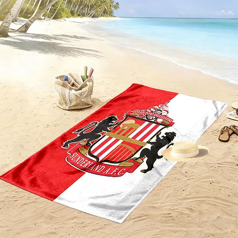 SUN logo Beach Towel, Large Soft Quick Dry Towel for Beach Camping Swimming