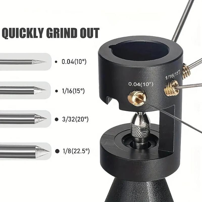Tungsten Electrode Grinder Tig Welding Tools Multi-Angle And Offset Horizontal Holes With Cutoff Slots, Electrode Grinding Tools