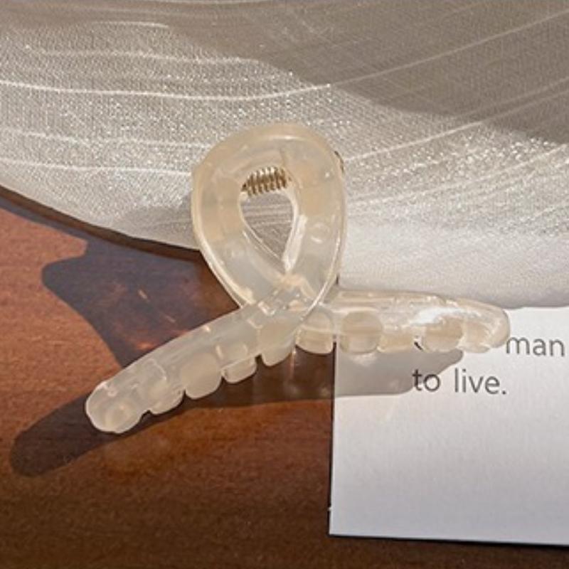

4.5CM Mini Cute Claw Clip Small Girl Hair Claw Semi Transparent Bangs Side Clip Sweet Small Shark Clips Women Hair Accessory белый