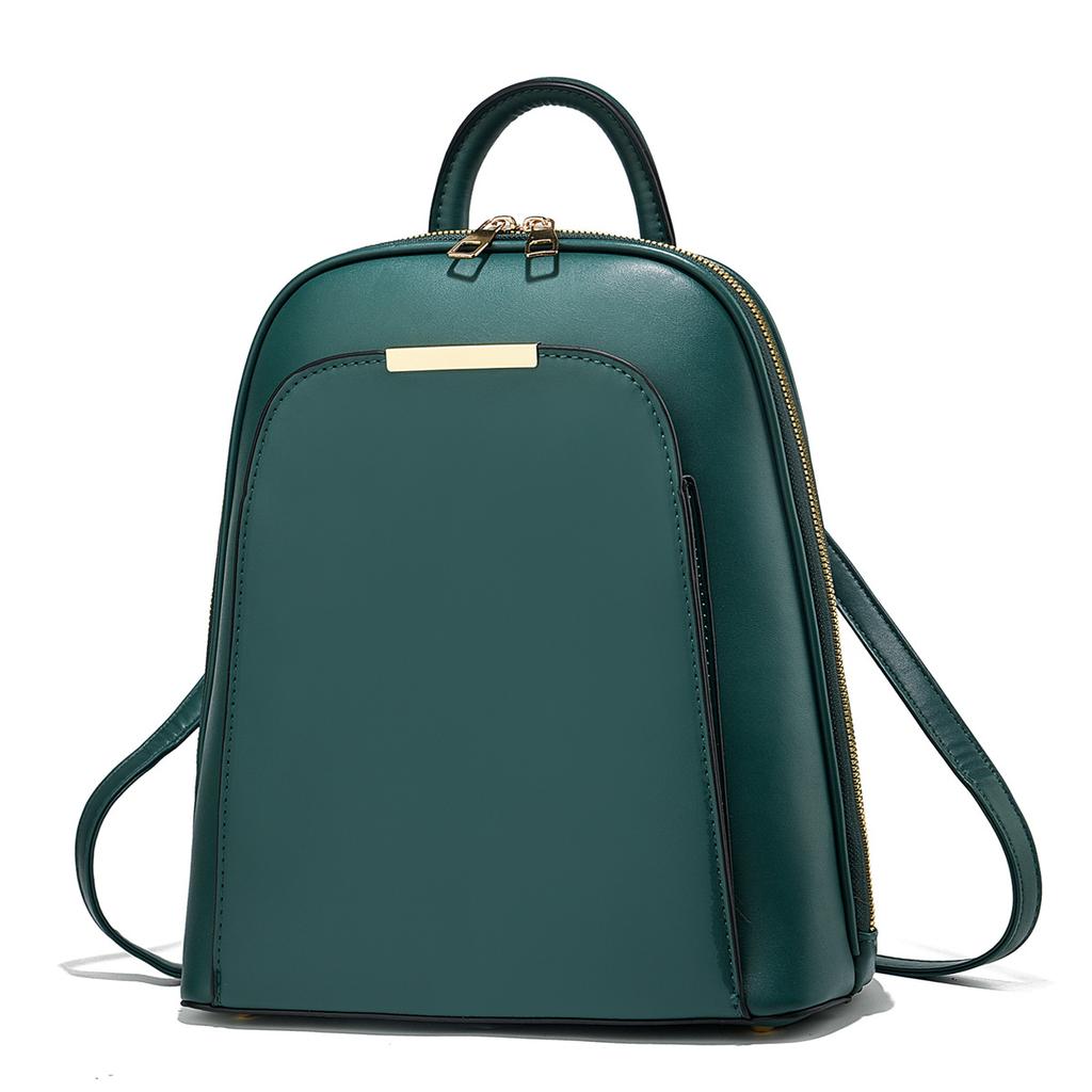 New Solid Color Middle-aged Women's Backpack, Schoolbag, Travel Backpack, Dual-purpose Large-capacity Mother