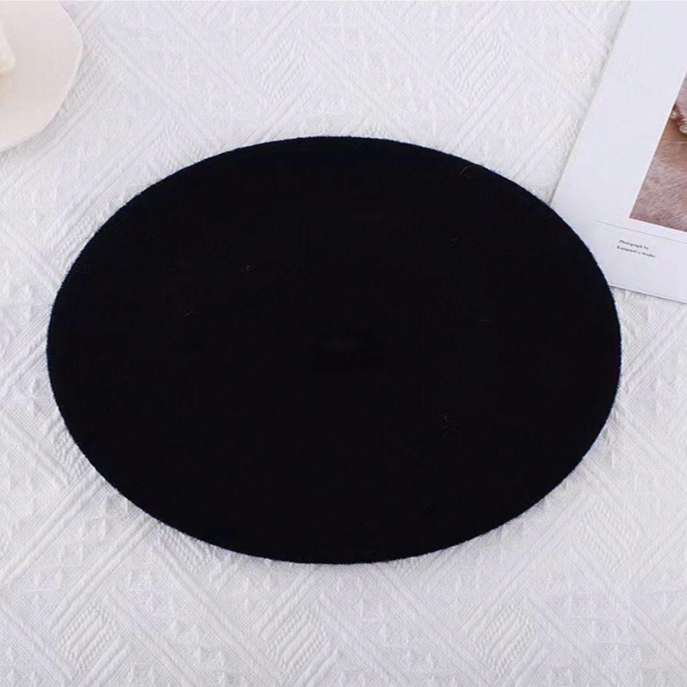 1pc Beret - Solid color fashionable beret suitable for women s parties and masquerade parties, unisex beret One Size