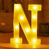 LED 21cm Warm Light Alphabet 0-9 Letters for Wedding Party Home Decor