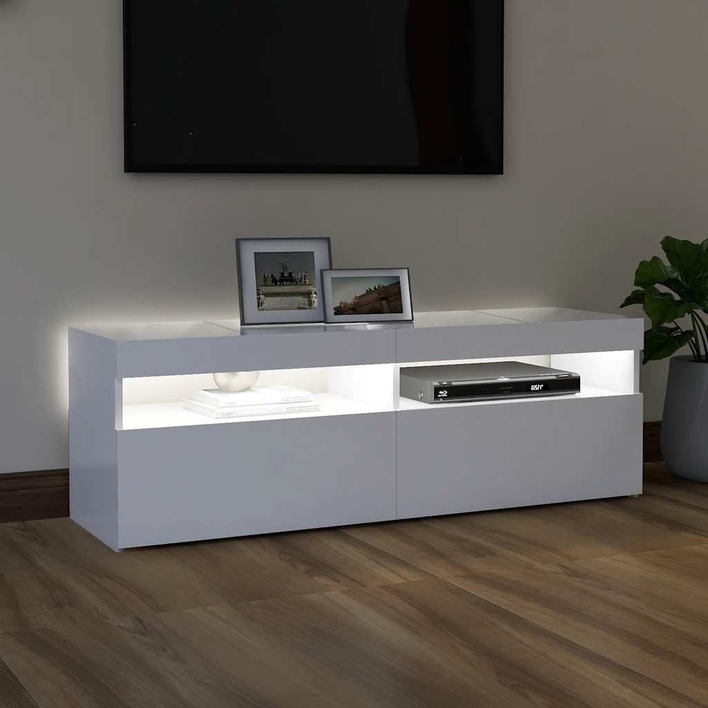 Moderne, Minimalistische TV-Schränke Mit LED-Beleuchtung Für Wohnzimmer Und Schlafzimmer, Aufbewahrungssideboards, 120x35x40 Cm
