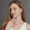 Summer Sale: Luxury S925 Silver Plated 10K Gold Rainbow Zircon Ring – Simple European & American Style for Index Finger.