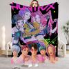 Kpop Demon Hunters Huntrix Blankets Quality Soft Warm Throw Blanket Winter Kids Couch Bed Fluffy Bedspread