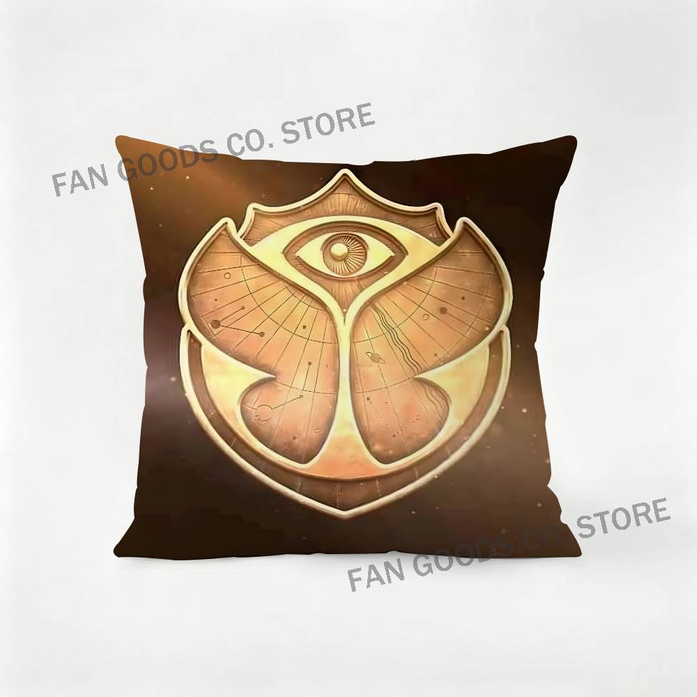 TTomorrowland Music Pillow Case For Sofa Decor Car Office Room Printing Cushion Cover Decorations and Protector