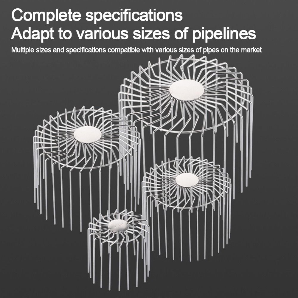 Leaf Debris Trap Roof Floor Drain Stainless Steel Rain Pipe Cap  Drainage Plumbing Fitting