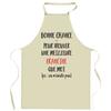 Kitchen Apron - Francine Doesn't Exist - Humorous Pattern - Durable Cotton - French Printing
