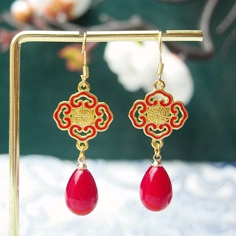 Dojimmy Chinese Style Han Chinese Clothing Jewelry Earrings