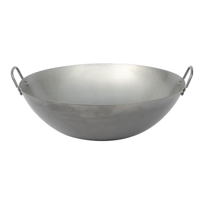 Classic Double-Handle Cast Iron Wok