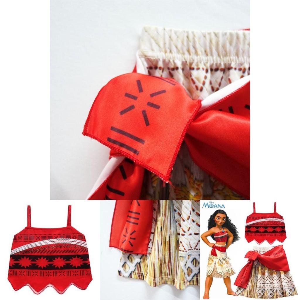 Kids Moana Princess Dress Cosplay Costume For Xmas Party Gift