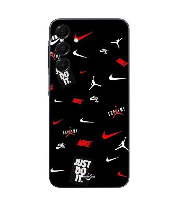 Case - NIKE JORDAN - Samsung Galaxy A16 - Silicone - Flexible - Black/Red
