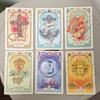 10*6cm Romantic Lenormand Oracle Deck In Russian Language Floral Motifs of The Art Nouveau Style 37 Pcs Cards