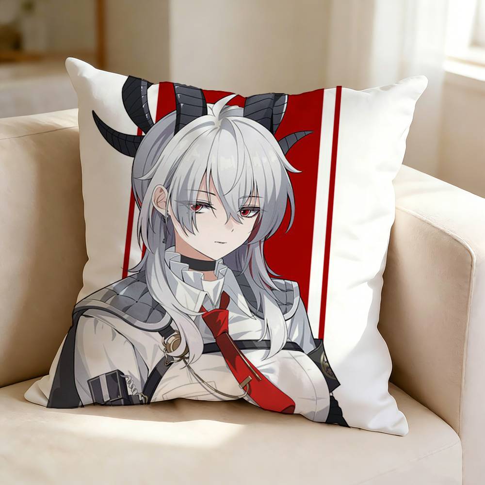 Game WWuthering WWaves ZZani Square DoubleSided printed Pillow Case Bedroom Bedside Pillow Sofa Cushion Cover