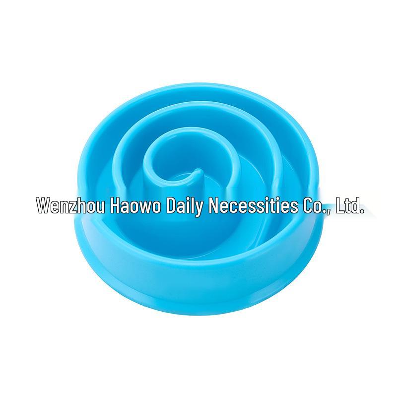 Pet Slow Feeder Anti-Choking Bowl for Cats & Dogs - Plastic Feeding Utensil