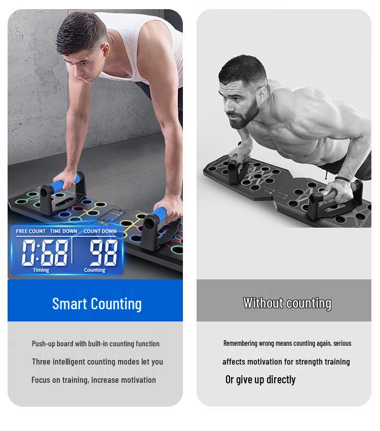 Multifunctional Push-Up Board: Foldable Chest & Ab Trainer for Men and Women