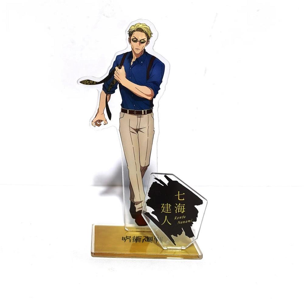 Anime Jujutsu Kaisen Gojo Satoru Geto Suguru Megumi Yuji Nobara Ieiri Shoko Acrylic Stand Doll Game Figure Model Plate Cosplay Poseable Articulated