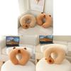 U Shaped Plush Water Buffalo Pillow With Pp Cotton For Office Travel Napping Comfort