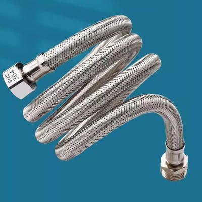 20-200CM Length Flexible Shower Hose Stainless Steel Internal Threaded Braided Hose Adjustable Length External Threaded