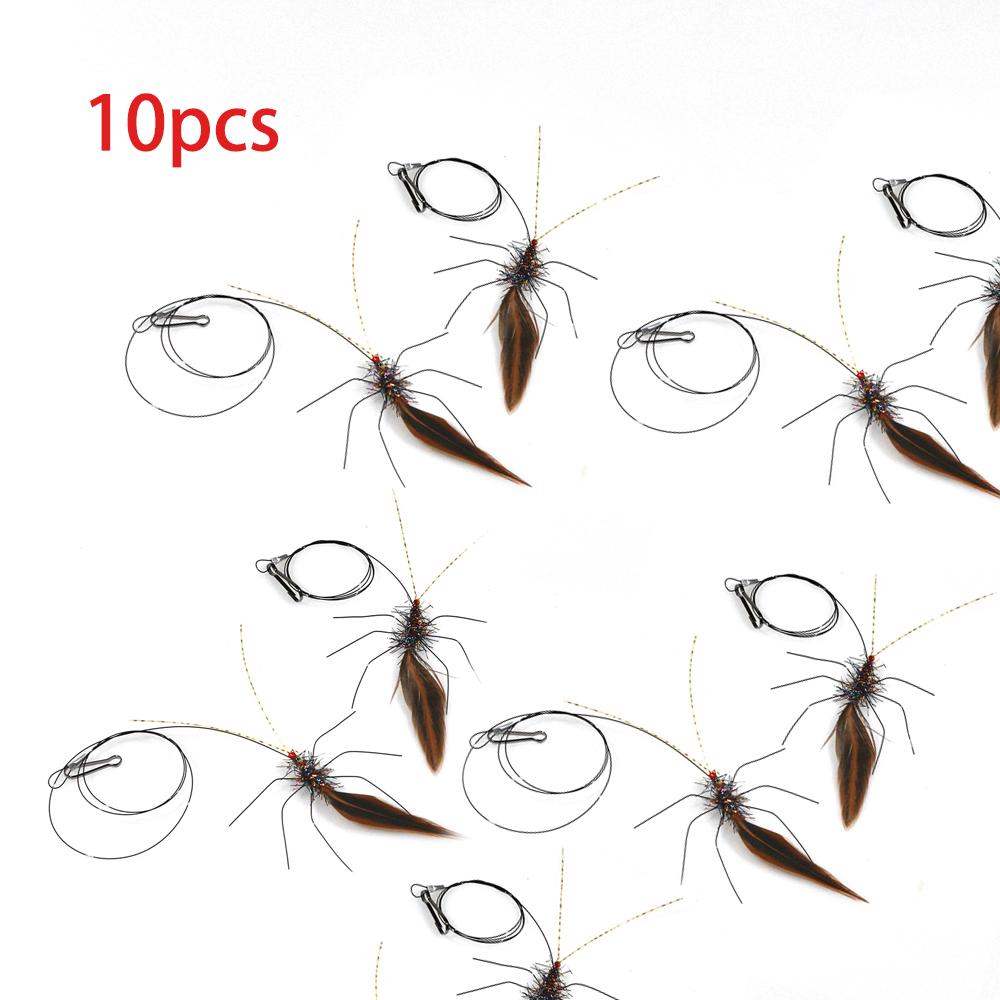 10pcs Artificial Insect pet Toys Cat Teaser Replacement Head Wand Accessories