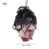 Cabeza de Muerto Colgante con Cadena Accesorios de Cabeza de Halloween Parte del Cuerpo de Muerto Sangrienta Aterradora Accesorios de Cabeza Cortada Colgantes