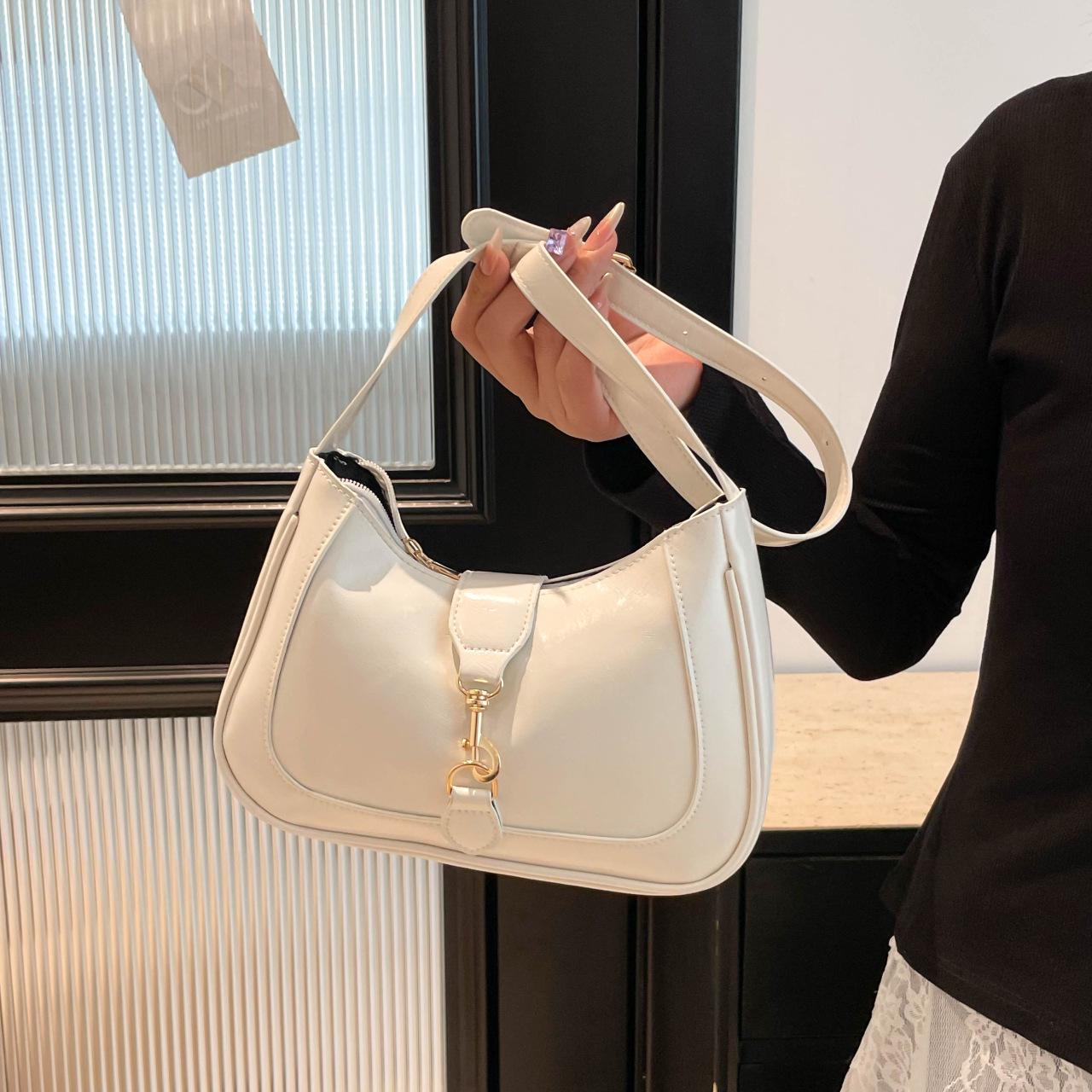 2025 Высококачественная женская модная сумка для поездок - Универсальная сумка через плечо/кроссбоди, французская легкая роскошь, подмышечная сумка