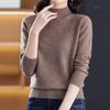 Navava Unisex Vintage Daily Solid Turtleneck Long Sleeve Knit Sweater Nk3544