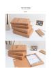Qixin AG-50 A4 50mm Mixed Pulp Archive Boxes, Kraft Paper, Natural Color, Set of 10