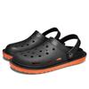 Summer Thick-soled Heightening Rubber Sandals Couple Bag Head Slippers Casual Trend Hole Shoes Latex Men's Beach Shoes