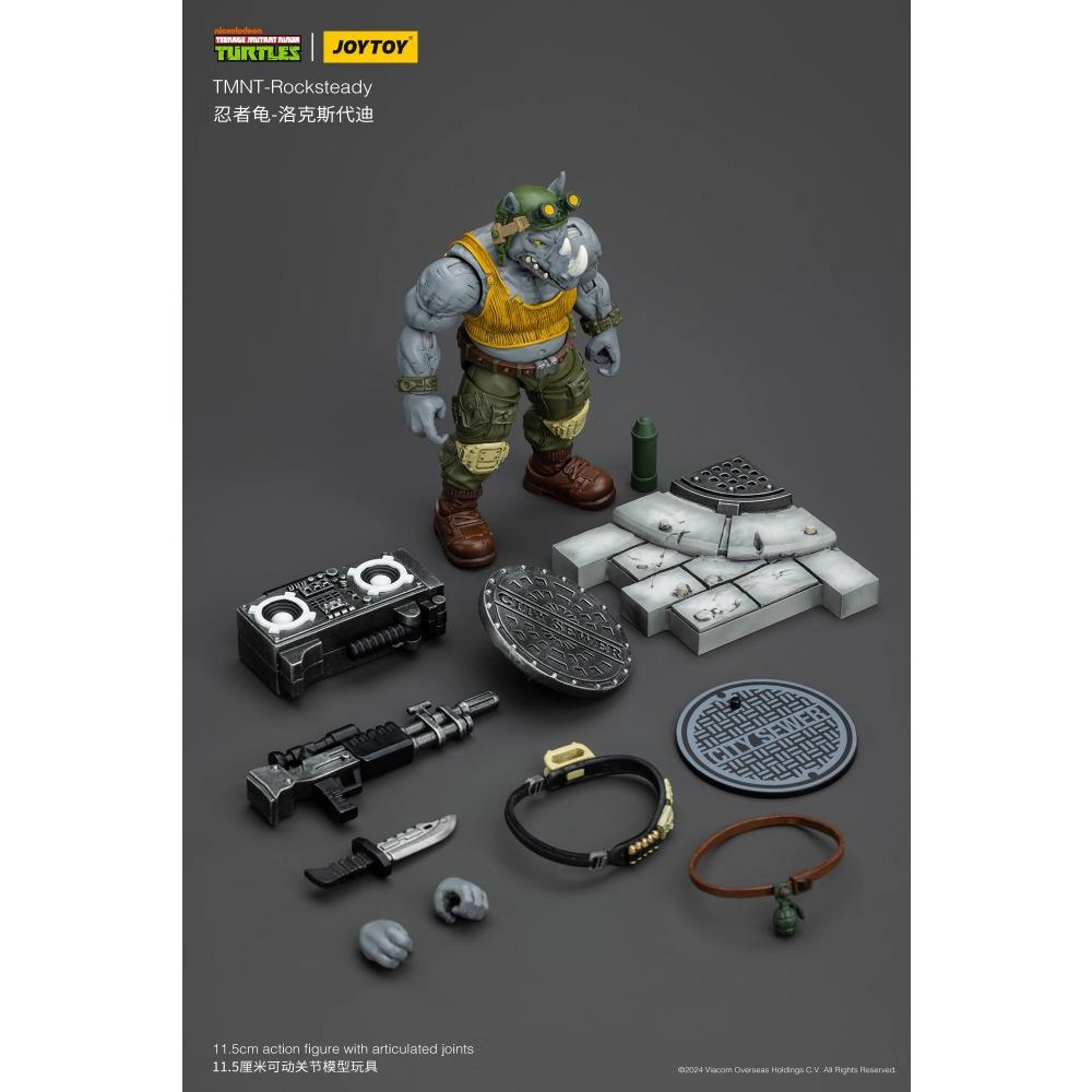 JOYTOY Original TMNT Teenage Mutant Ninja Turtles 1/18 Groundchuck Dirtbag Rahzar Full Series Action Figures Toy Model Doll Gift