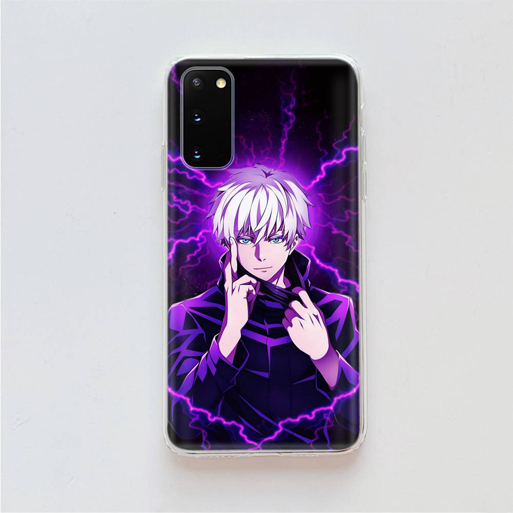AD76 Jujutsu Kaisen Clear Case for Samsung A04 A14 A23 A34 A54 M23 M33 M52 M53 Realme 10 9 C30S C35 C55 VIVO Y02 Y21 Y33S Y51 X80 V25 Cover