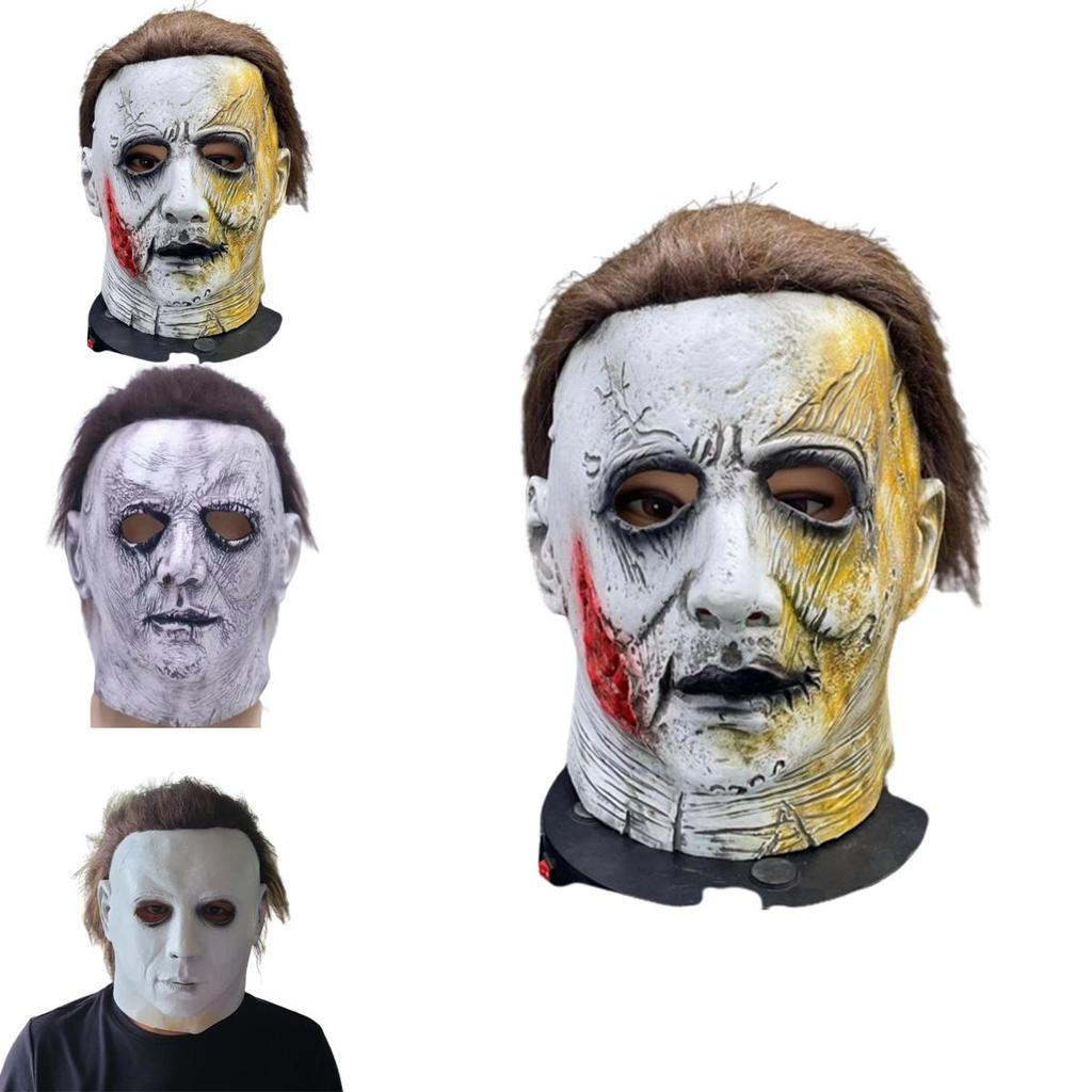 Michael Myers Halloween Horror Lateksowa Maska Kostium Cosplay Rekwizyty