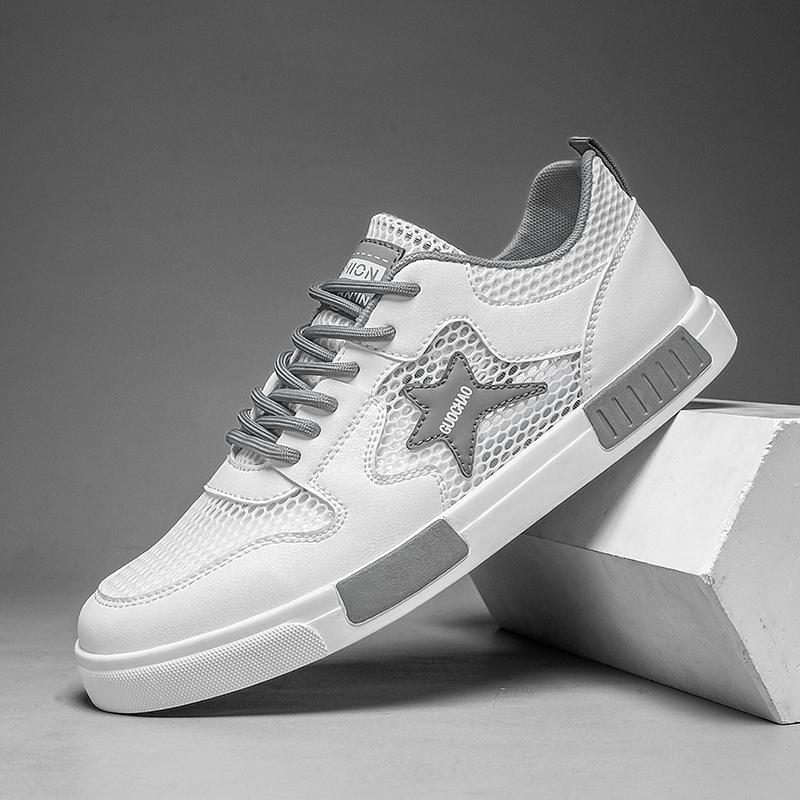 YRZL Mens Sneakers Outdoor Mesh Breathable Soft  Non Slip Walking Shoes Men Comfortable Casual Sport Shoes for Men