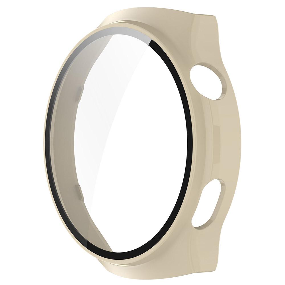 

Защитный чехол для ПК-часов с закаленным стеклом и полной рамкой, защита от падения и пыли для умных часов Huawei Watch 4 Pro слоновая кость