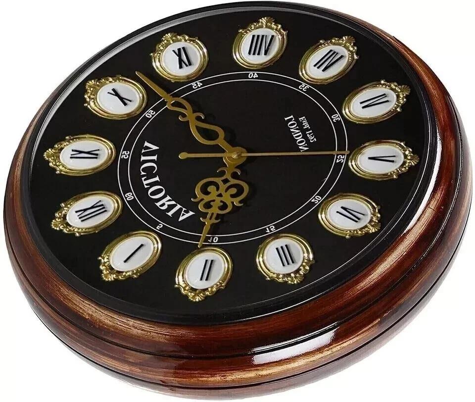 

Antique Victorian Wooden Wall Clock 12 London 1792 Gift Nautical Halloween Gift коричневый