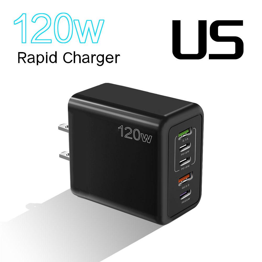 USB C Charger 120W Fast Charging Type C PD QC3.0 Mobile For IPhone Adapter Realme D3Z2