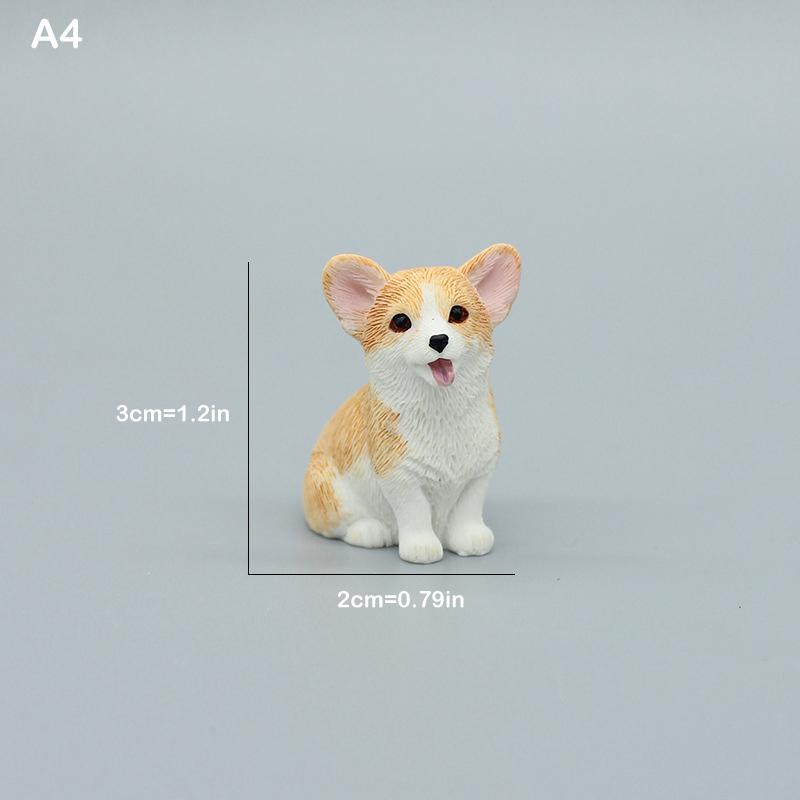 Simulation Corgi Hund Auto Armaturenbrett Dekoration Niedlicher Hund Auto Armaturenbrett Dekoration Ornament Harz Hund Figur Heim Büro Deko