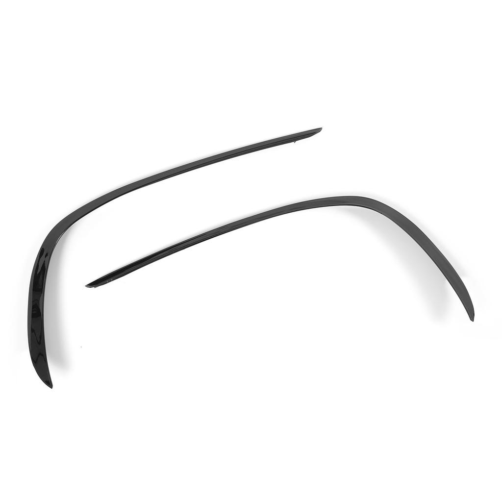 1 Pair Front Bumper Lip Splitter Gloss Black Car Spoiler Diffuser Replacement For Benz GLE‑Class W166 AMG‑Line C292