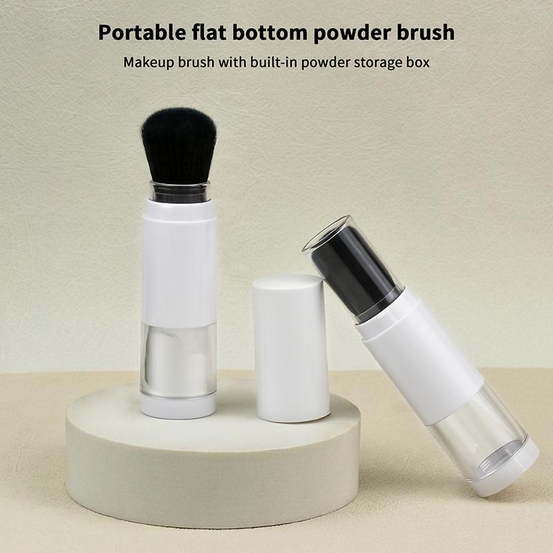 Multifunktionaler 2-in-1 Foundation-Pinsel Make-up-Pinsel Leerer Reise-Rouge mit nachfüllbarer Puderdose Make-up Schönheitswerkzeuge