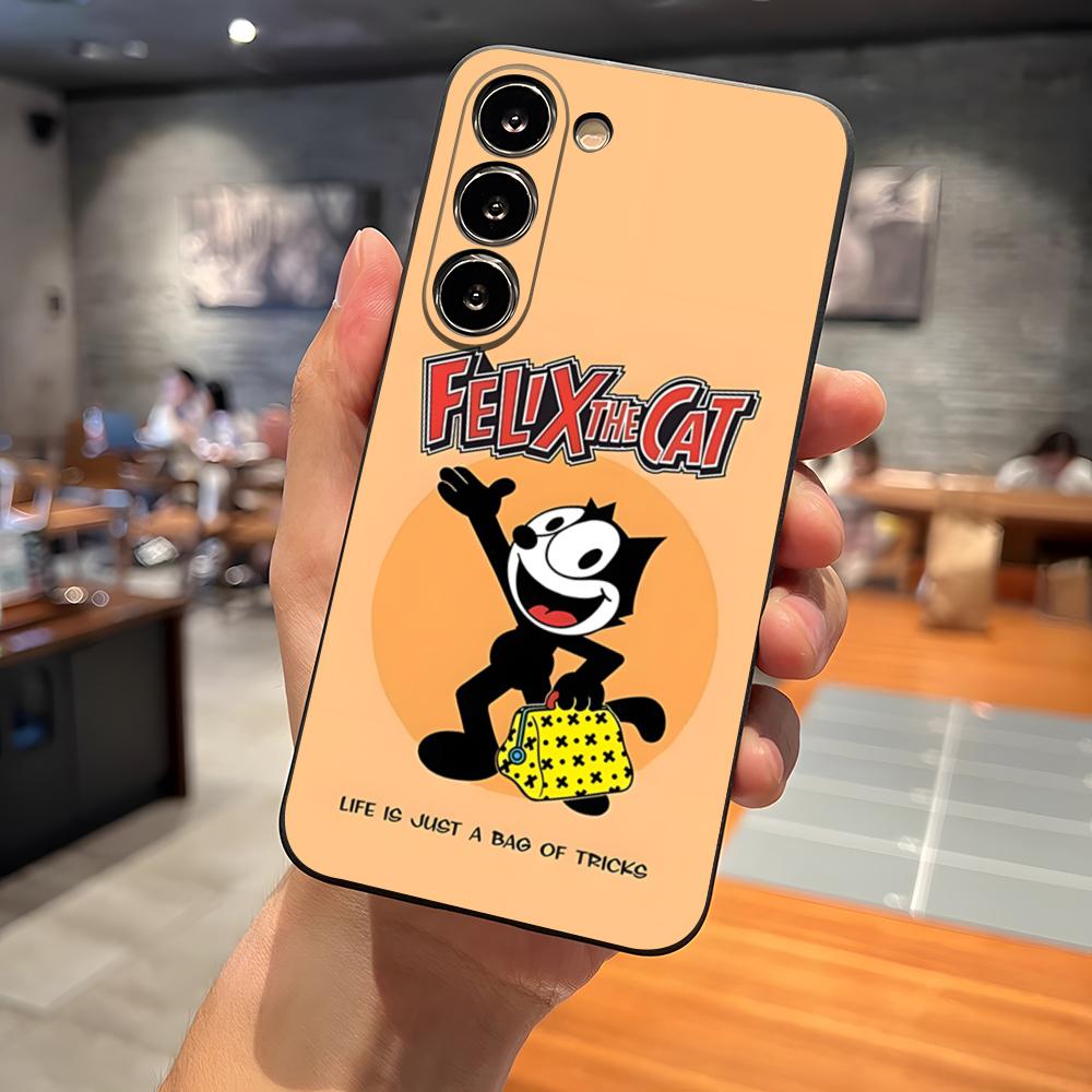 

Мультяшный чехол для телефона F-Felix The C- Cats для S23 Fe Samsung S24 Ultra S25 S22 S20 S21 Plus A16 A54 A34 A53 Задняя крышка Samsung a54 5g
