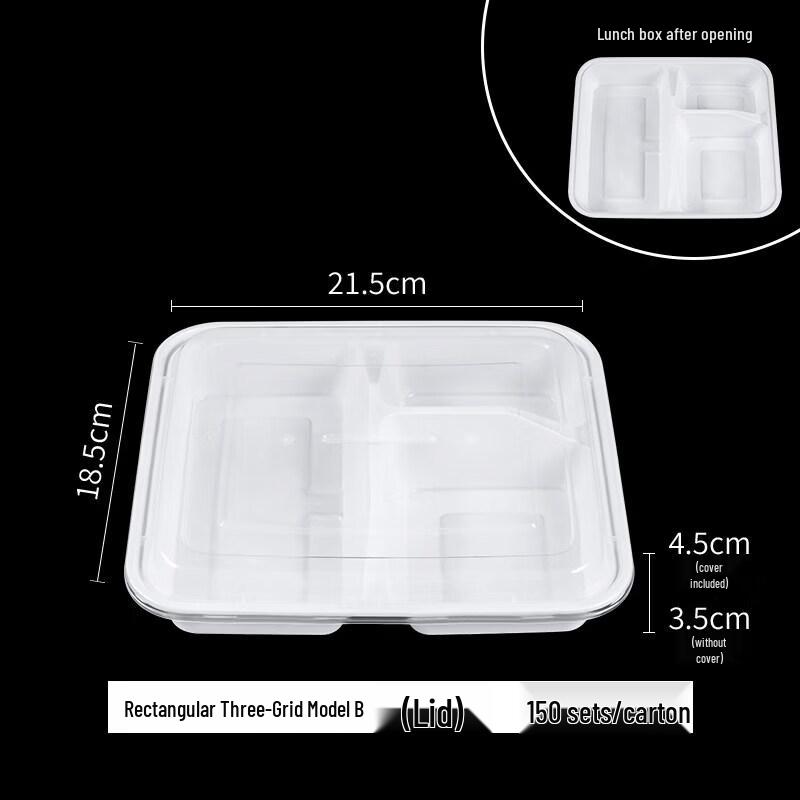 Disposable Divided Meal Prep Containers