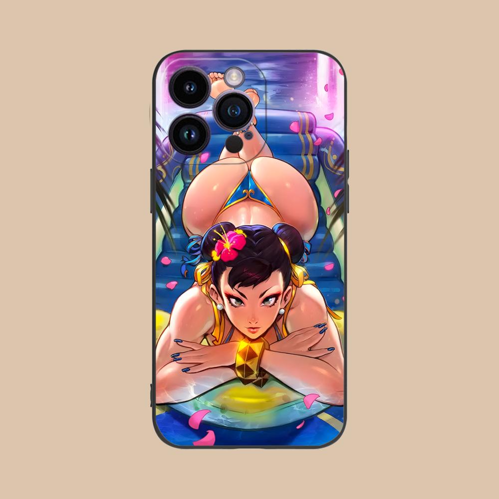

Street Fighter Chunli Phone Case for iPhone 17 16 15 14 13 12 11 X XR XS 8 7 Air Pro Max Plus Mini Colorful Cover Luxury Pretty iPhone17