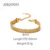 Stainless Steel Bangle Bracelet for Women 18K Gold Color Plated Bracelet Women's Jewelry 18K PVD Plated Bracelets and Bangles