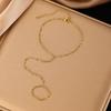 Gold-Plated Double Layer Thin Chain Stainless Steel Hand Chain Jewelry