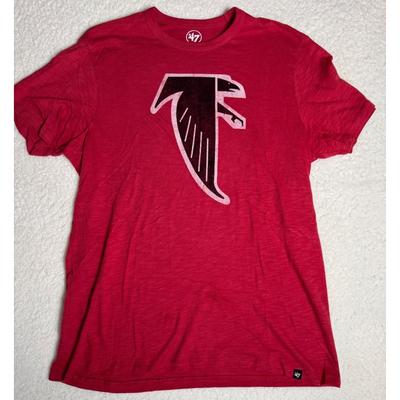 '47 Brand Atlanta Falcons Mens Large Red Slub Graphic T-Shirt NFL Football Tee