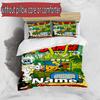 3pcs Duvet Cover Set (1*Duvet Cover + 2*Pillowcase, Without Core), Custom Name Bamse Pattern Bedding Set, Home Bedroom Decor Gift