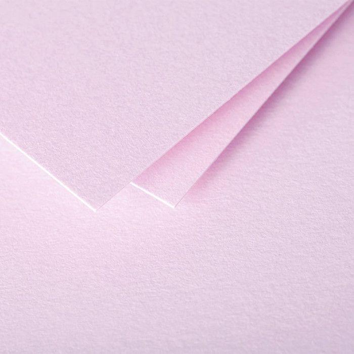 Enveloppe - CLAIREFONTAINE - Pollen - 110x220mm - 120g - Rose dragée - Paquet de 20